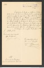 k.k. naturhistorisches Hofmuseum, Intendanzakten 1885-1896 (Hauer), Aktenzahl Z.197/1892, Seite 1